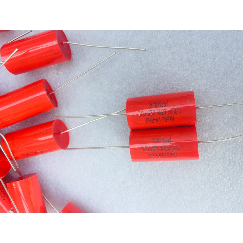 TỤ CHỐNG CHÁY  LOA TREBLE 1.0 MF - 250V - TỤ ĐỎ TRÒN - TỤ CẢN LOA TREBLE
