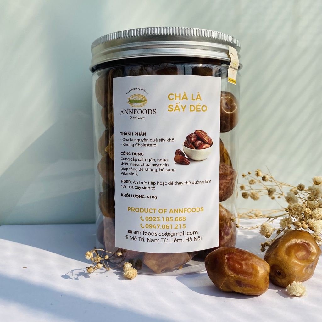 Chà Là Sấy Dẻo Chà Là Sấy Ngon Chuẩn Loại 1 Bổ Sung Vitamin K Cung Cấp Chất Sắt Tăng Sức Đề Kháng - Annfoods