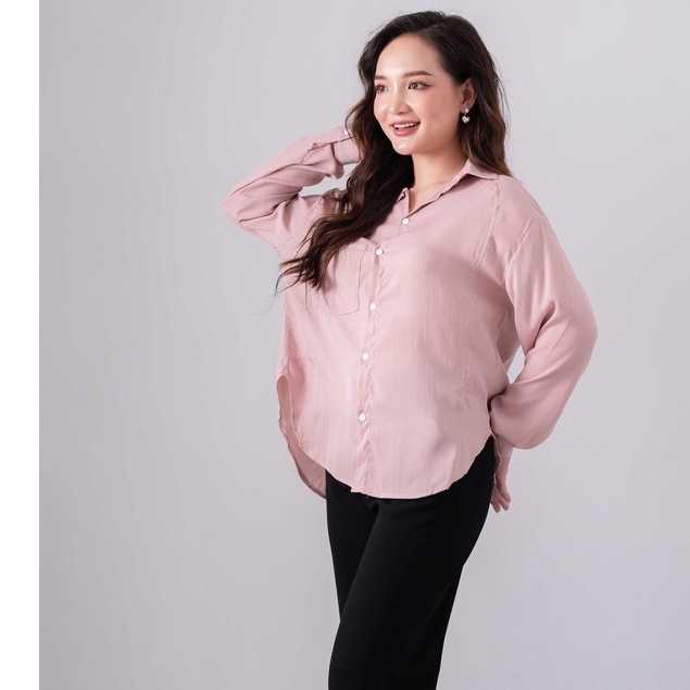 [Ảnh thật/Sẵn] Áo sơmi lụa tăm 4 màu túi ngực hot hit