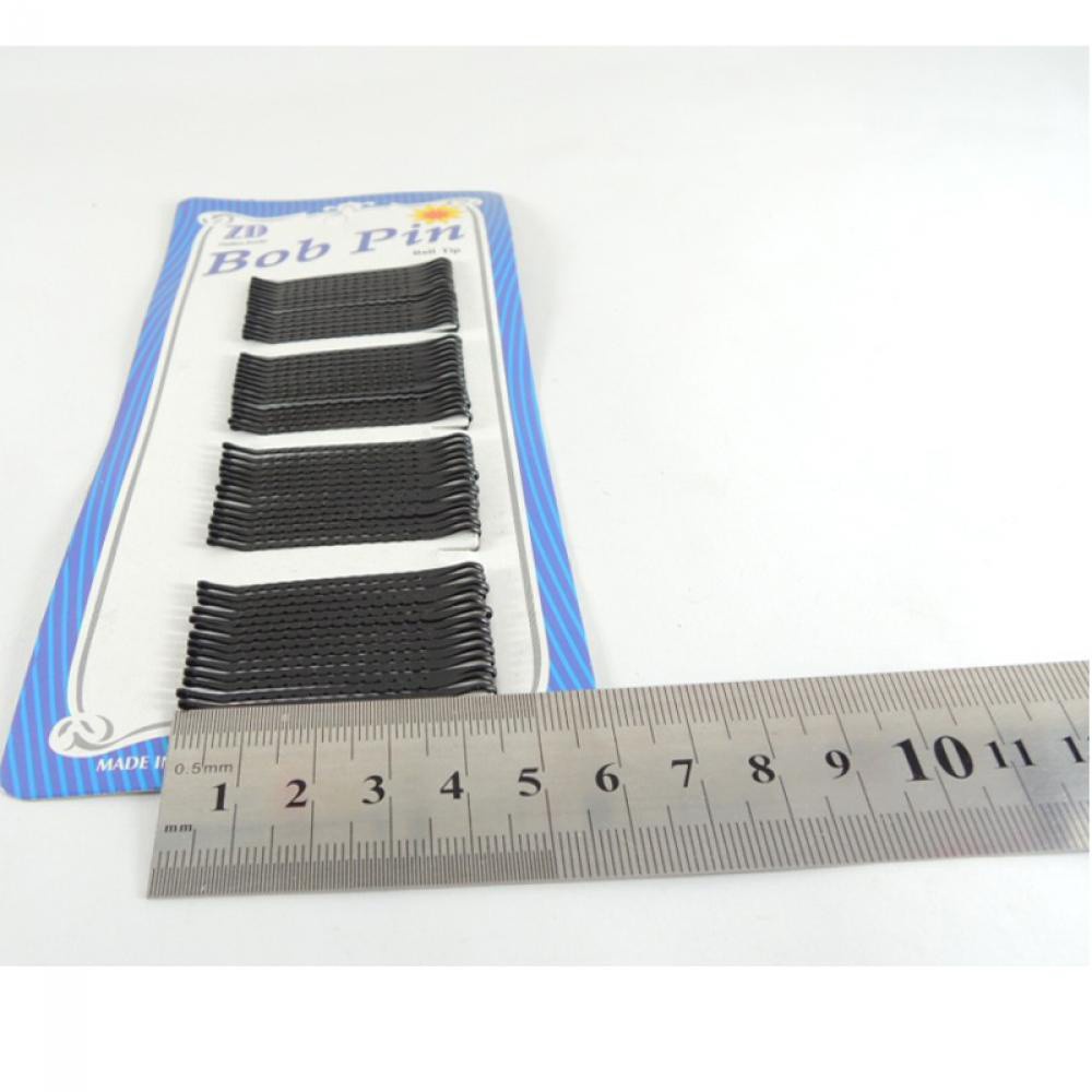 Set 60 kẹp tăm kim loại màu đen kiểu dáng đơn giản tiện dụng dành cho nữ