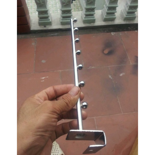 Tay bi inox thẳng đế cài