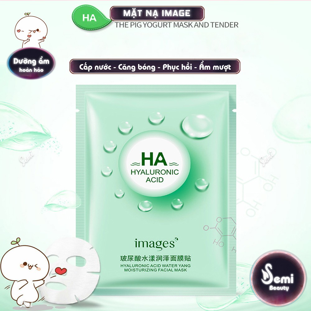 Mặt nạ giấy dưỡng trắng da mụn cấp ẩm thải độc Images HA, Mặt nạ dưỡng ẩm nội địa Trung Mask Skincare | BigBuy360 - bigbuy360.vn