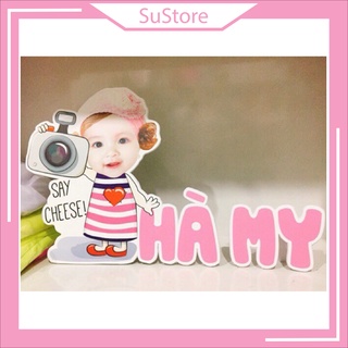 Chibi In Tên Bé ❤️FREESHIP❤️ Để Bàn Kèm Chibi Bé Cực Đẹp