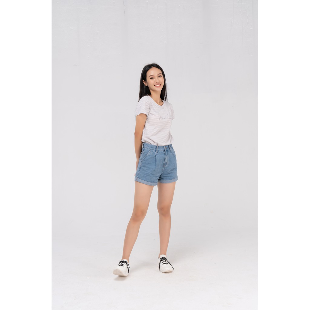 Áo thun nữ Yody kẻ ngang Paradise thoáng mát co giãn TSN4392 | BigBuy360 - bigbuy360.vn