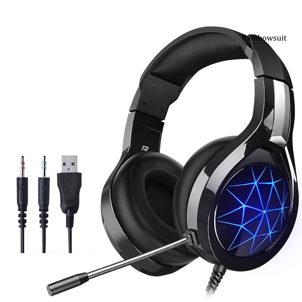 RB- Comfortable Stereo Deep Bass Gaming Headset with Microphone for PC Laptop Gamer