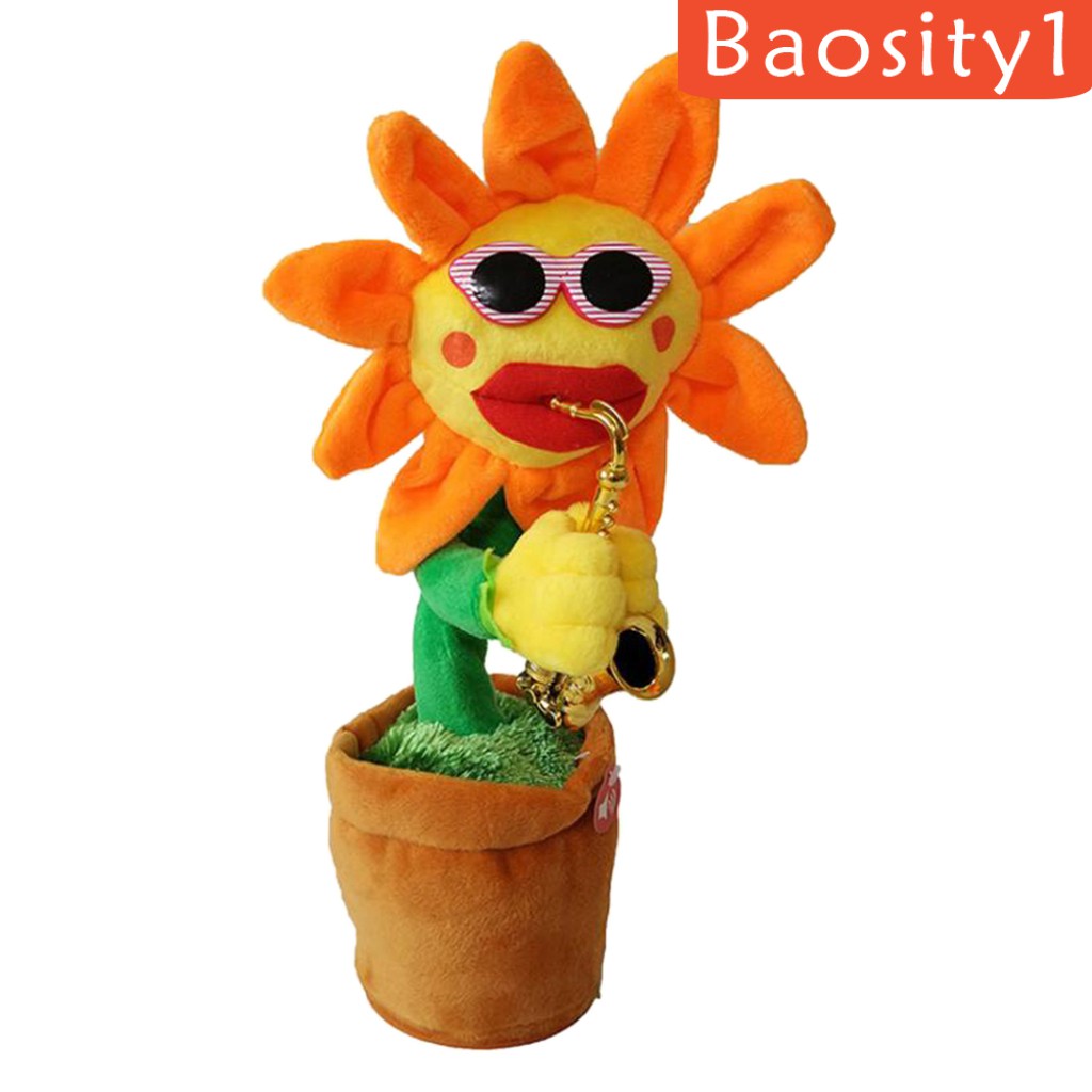 [Baosity1] Hoa Hướng Dương Nhồi Bông Xích Đu Điện Tử Biết Hát Nhảy