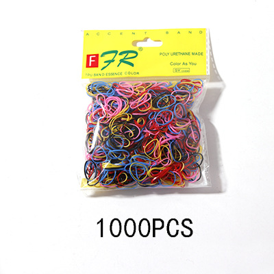 Set 1000 Dây Thun Cột Tóc Nhiều Màu Dùng Một Lần