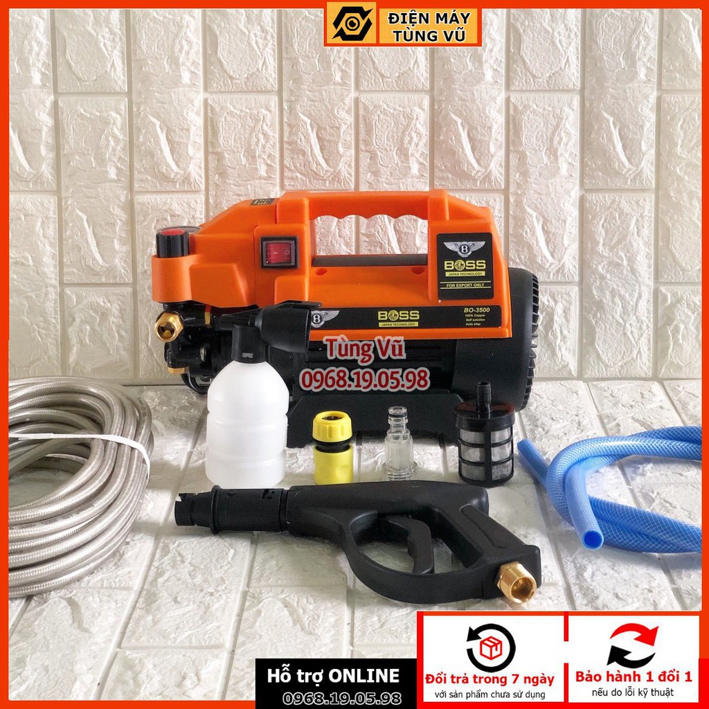 Máy rửa xe boss 3500W chỉnh áp lực - Máy rửa xe boss