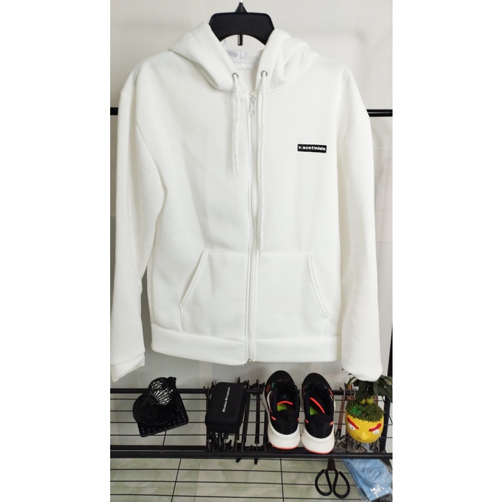 Áo hoodie unisex form rộng nữ kiểu zip chất nỉ mềm mịn R.Sentinials 314onthetrending