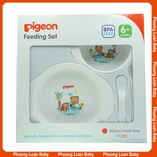 Bộ bát tập ăn dặm Pigeon 4 món