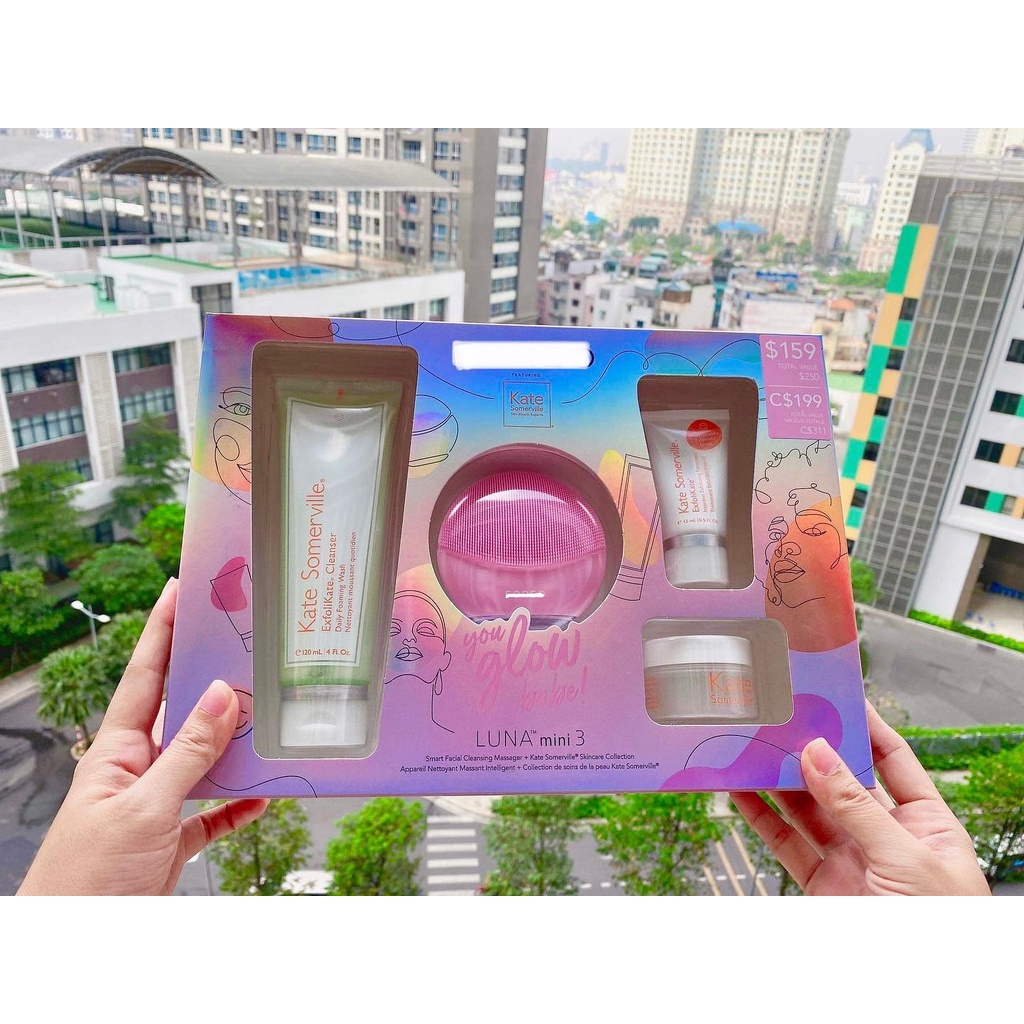 Set Chăm Sóc Da Mặt FOREO You Glow Babe! Set Featuring Kate Somerville (4 Món)