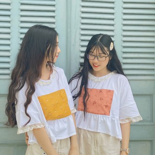 Áo thun phối ren (8 màu)