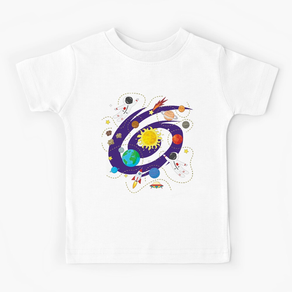 Áo thun in hình hành tinh không gian vũ trụ 2022 size S-3XL cho bé