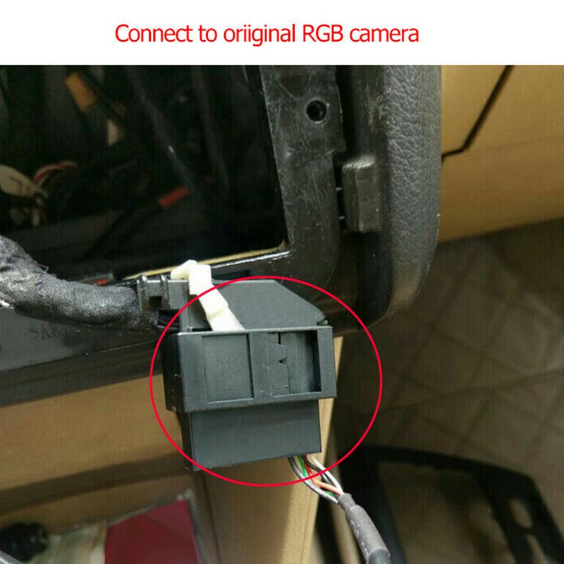 Hộp Giải Mã Tín Hiệu RGB Sang RCA AV CVBS Cho Camera Chiếu Hậu Tiguan Golf 6 Passat CC