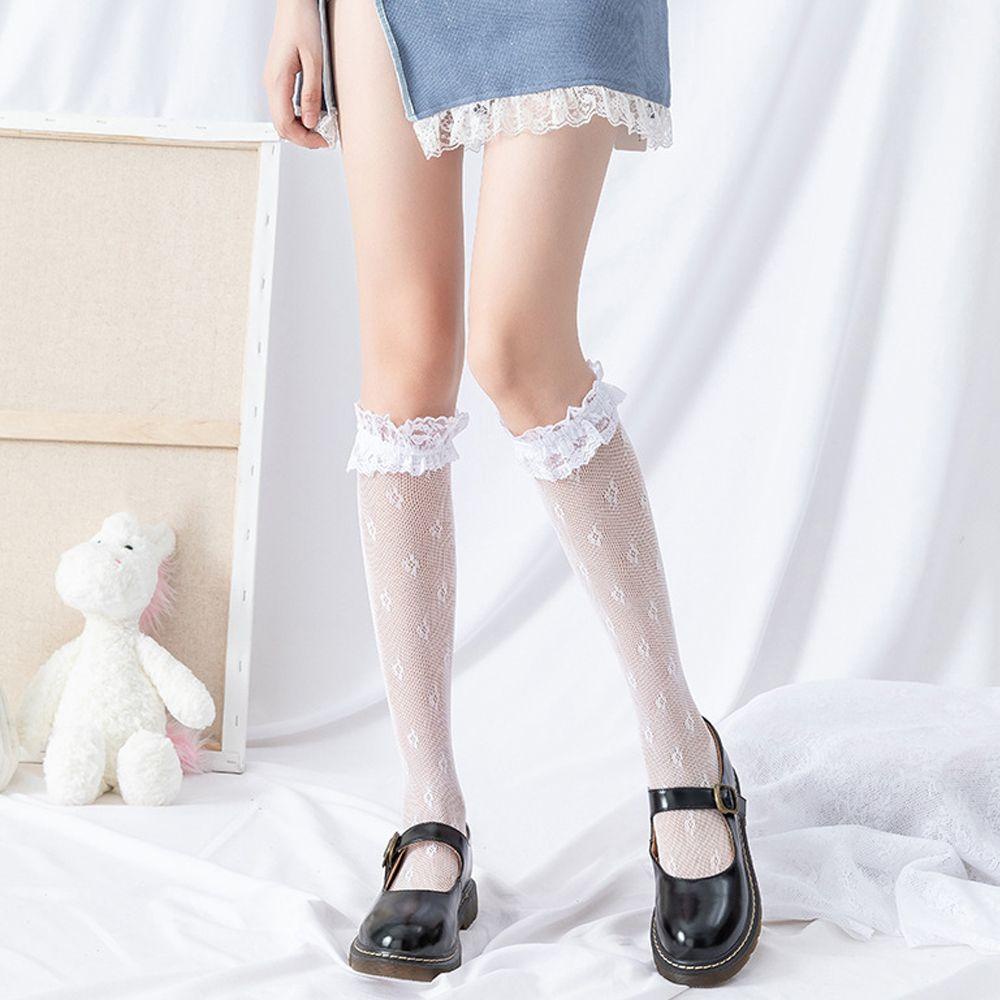 Đôi Tất Chân Ren Hoa Xinh Xắn Cho Bé Gái