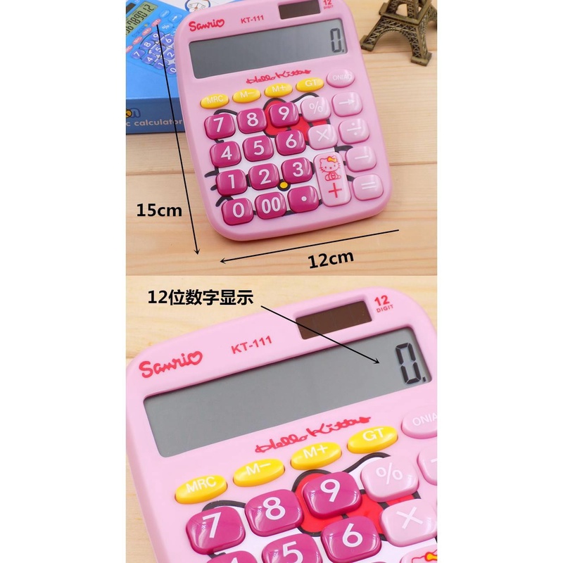 Máy Tính Bỏ Túi Hình Hello Kitty Dễ Thương