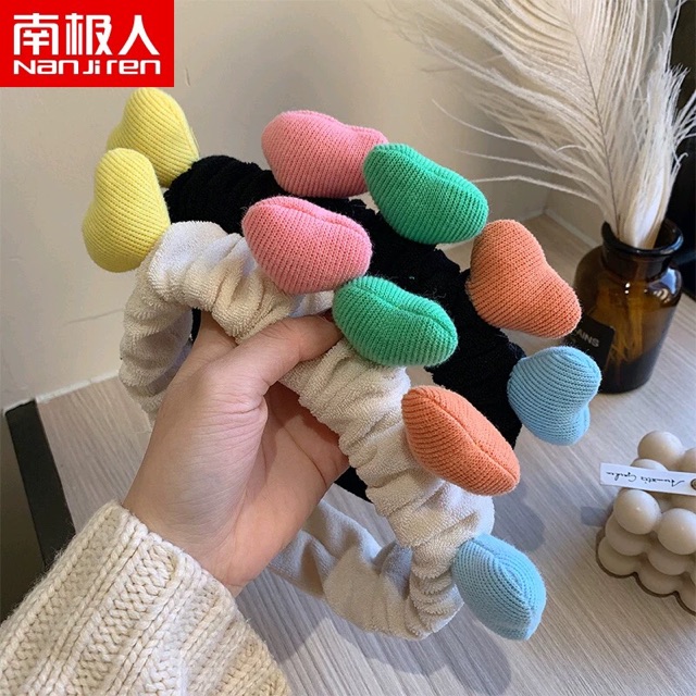 BĂNG ĐÔ MAKE UP RỬA MẶT - trái tim