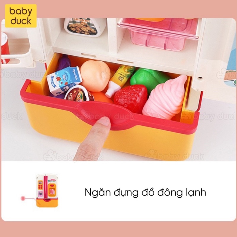 Tủ lạnh đồ chơi cho bé, đồ chơi giáo dục trí tuệ cho bé ms2204350