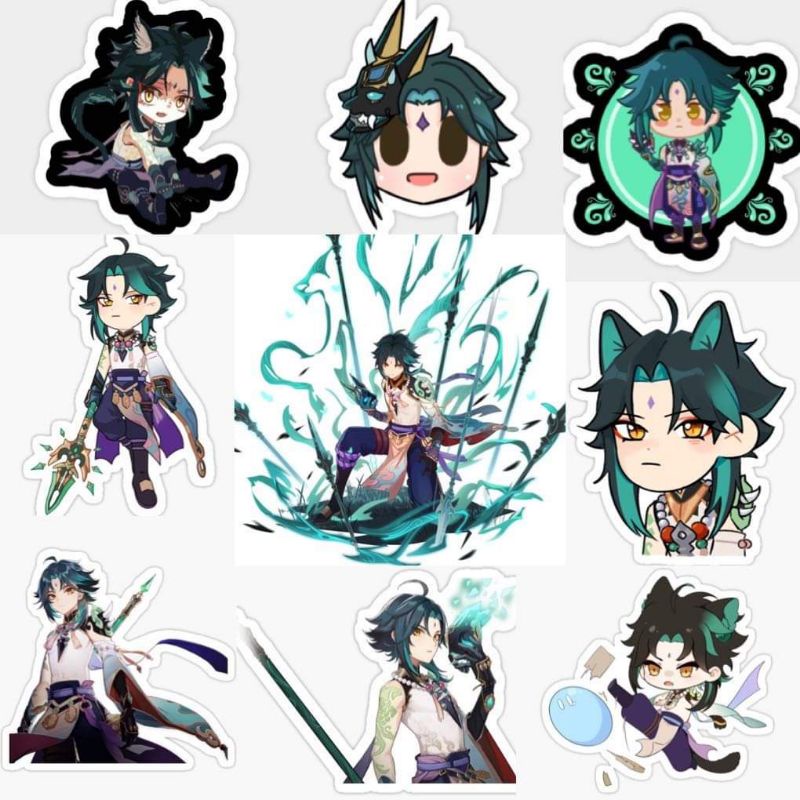 10-60 hình dán Stickers Xiao Genshin Impact decal
