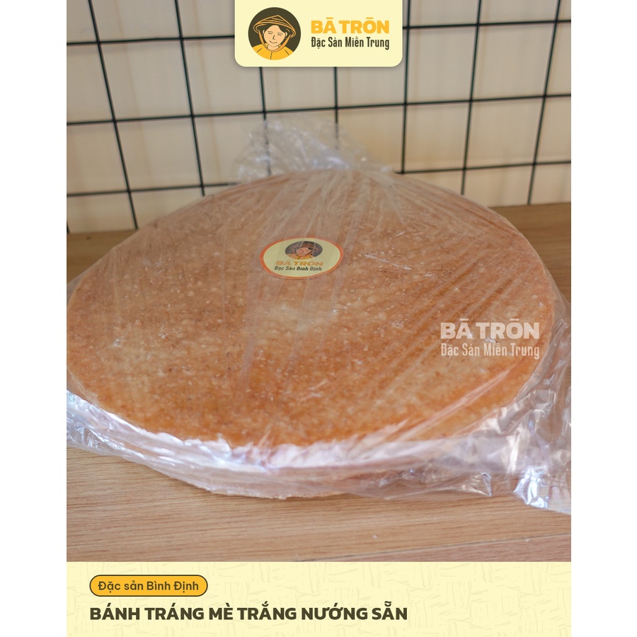 [Nguyên Gốc Bình Định]_Bánh Tráng Mè Trắng nướng sẵn_GIÒN THƠM DỪA MÈ