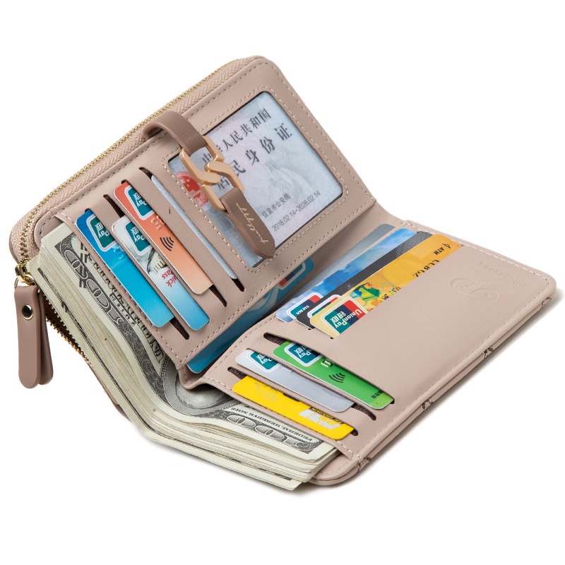 Ví Nữ Có Khóa Kéo Thời Trang