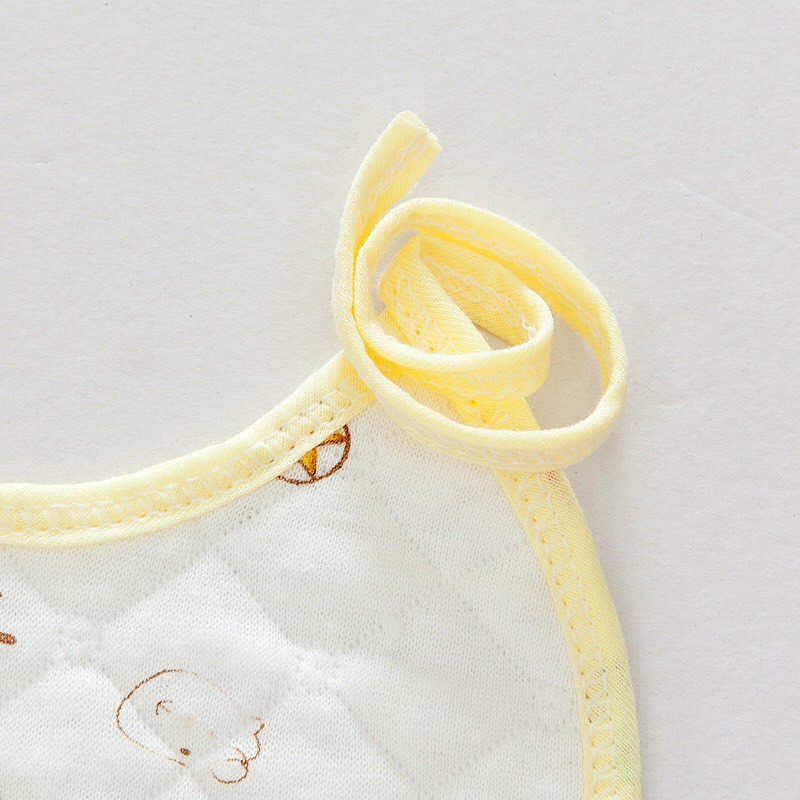 Yếm xô yếm tròn cho bé buộc dây chất liệu cotton thấm hút vượt trội 106