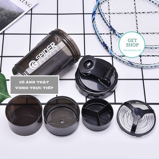 Bình lắc shaker tập gym 3 ngăn K14