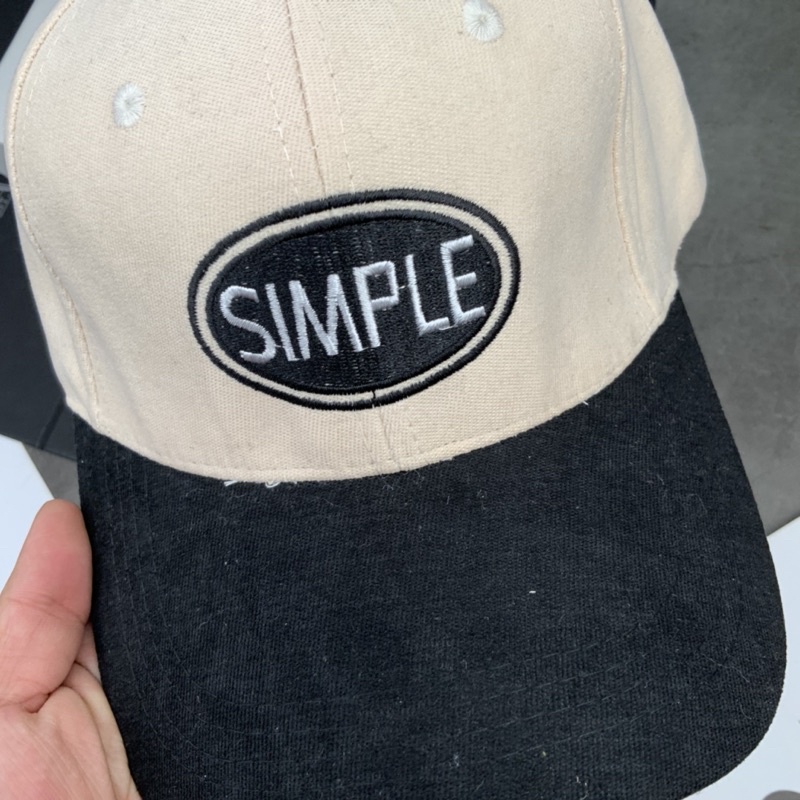 Mũ Lưỡi Trai Nhung Vá Kết Thêu Simple Thời Trang Thêu Chữ Nam Nữ