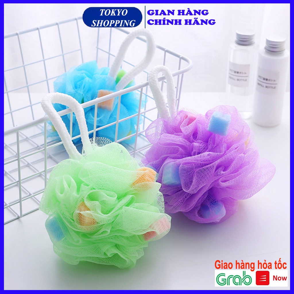 Bông tắm tạo bọt 2 lớp siêu mềm Hàng Nội Địa Trung