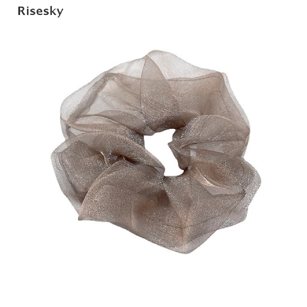 Dây Cột Tóc Scrunchies Co Giãn Thời Trang Cho Nữ Giá Đỡ