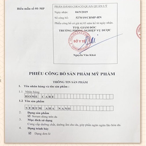 Serum NANO AHA 15ml - Khử Thâm Hiệu Quả Sau 2 Tuần