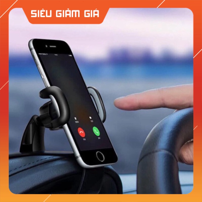 Kẹp Điện Thoại Trên Taplo Ô Tô - Giá Đỡ Điện Thoại Cài Taplo Xe Hơi Xoay 360 Độ Cao Cấp