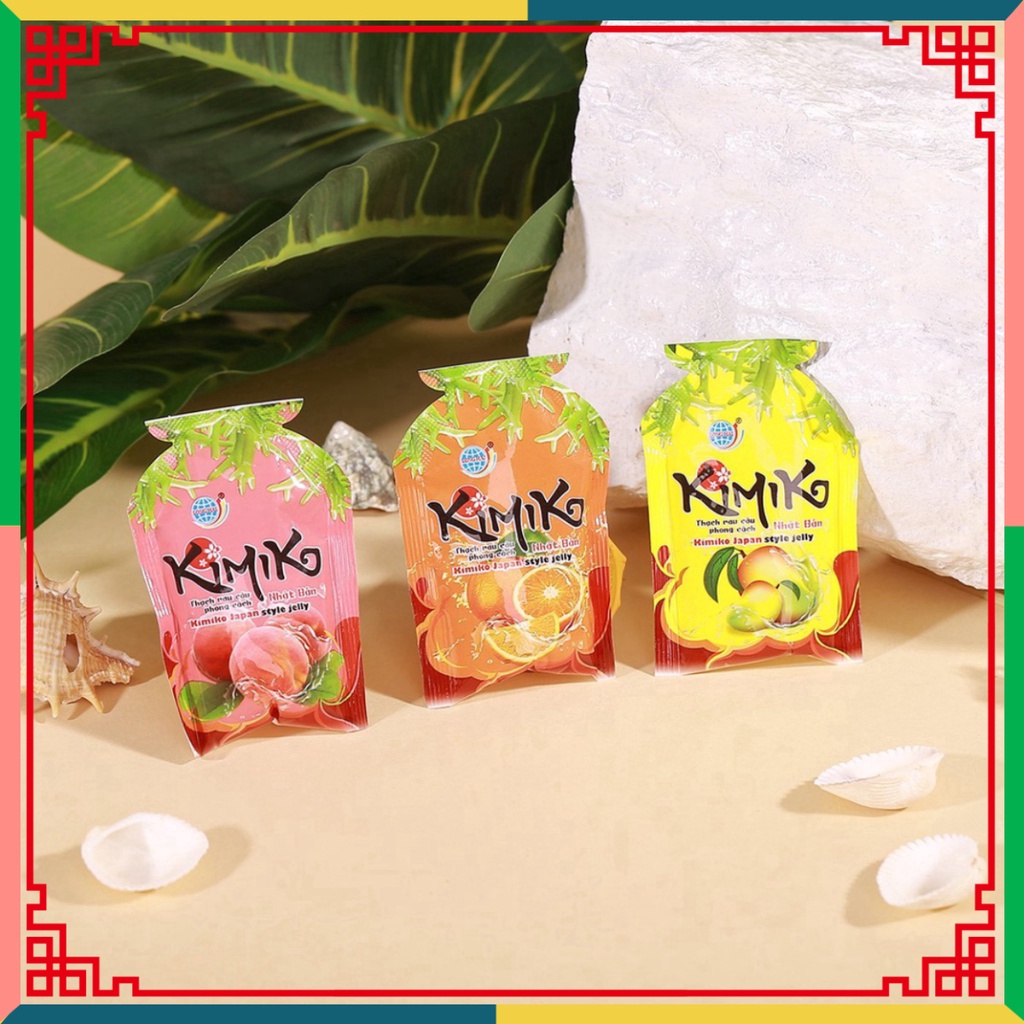 Thạch rau câu Long Hải phong thái Japan KIMIKO túi 990 g