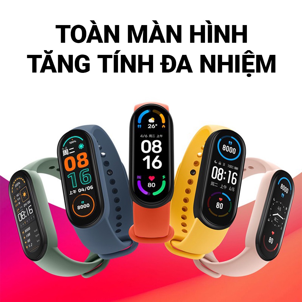 [HÀNG CHÍNH HÃNG] - Vòng đeo tay Miband 6 Bản nội địa Trung, hỗ trợ tiếng Việt