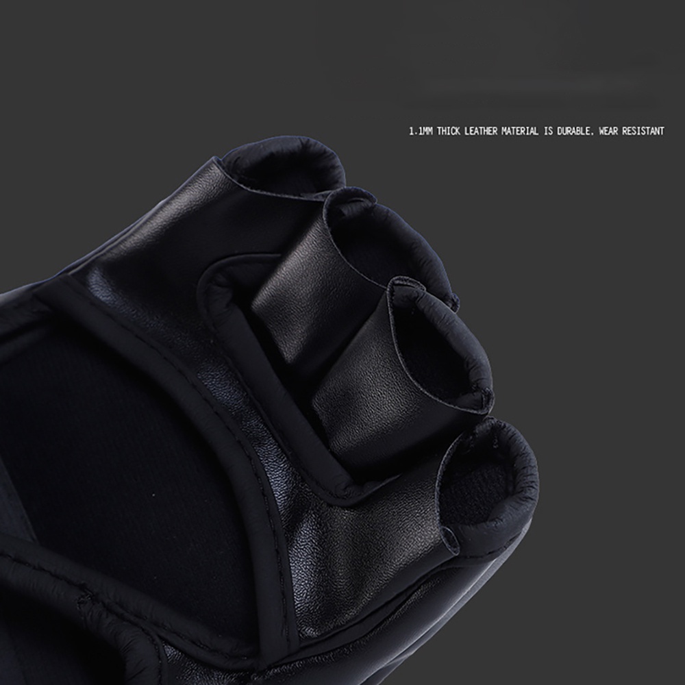 Găng Tay Hở Ngón 2022 Cho Người Tập Boxing Găng tay boxing nửa ngón tay MMA quyền anh bao UFC tán thủ dày hơn găng tay người lớn đánh bao cát bao cát chiến đấu võ mồm