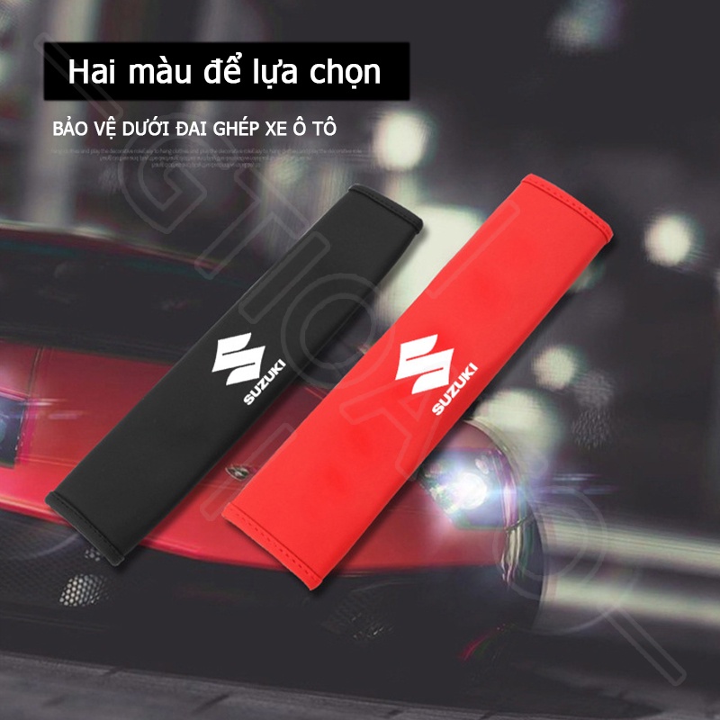 GTIOATO Da DâY Đai An ToàN Ô Tô CàI DâY An ToàN Ô Tô BọC DâY An ToàN Xe HơI Đệm Bọc Dây Đai An Toàn Xe Hơi Phụ KiệN Ô Tô Phụ KiệN Trang Trí Ô Tô Cho Suzuki XL7 Swift Ertiga Ciaz