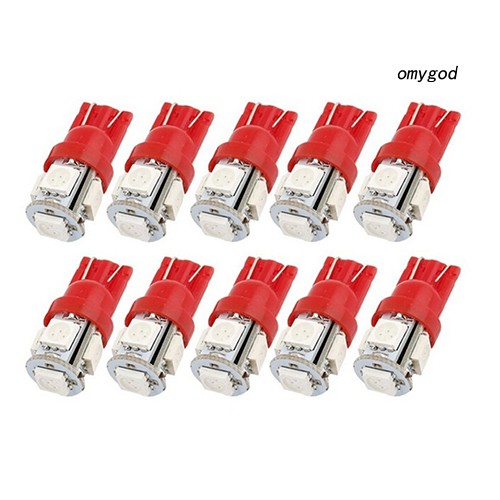Bộ 10 Đèn Led T10 5w 5 Smd 5050 12v