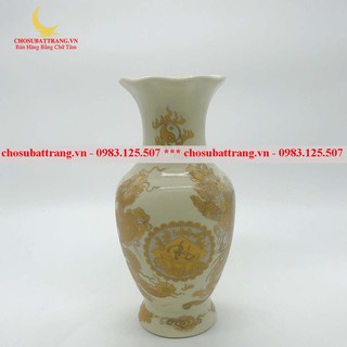 Lọ lộc bình men vàng kim