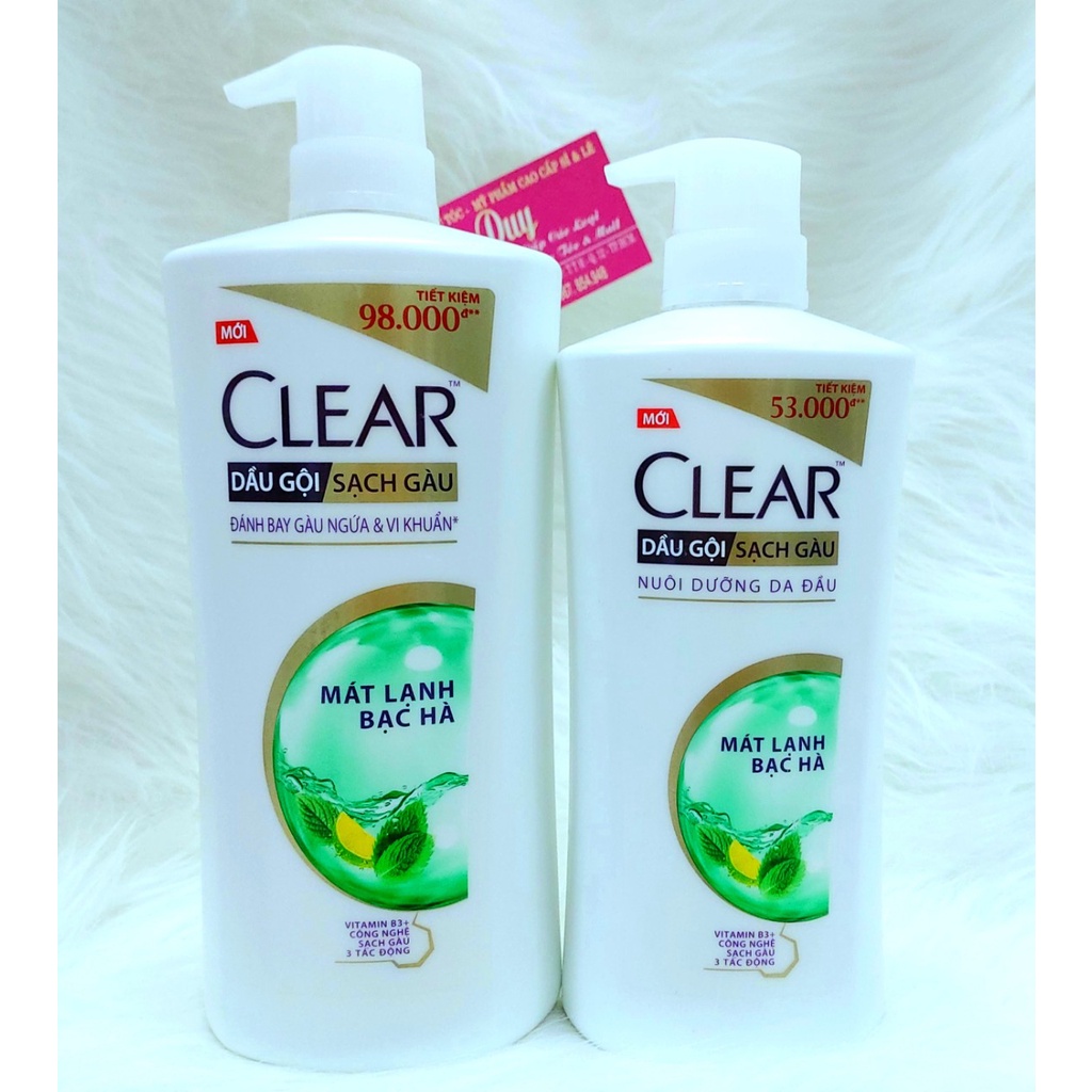 Dầu Gội Đầu Clear Men và Clear Đủ Loại 650ml & 900ml Đánh Bay Gàu ,Ngứa Và Ngăn Rụng Tóc.