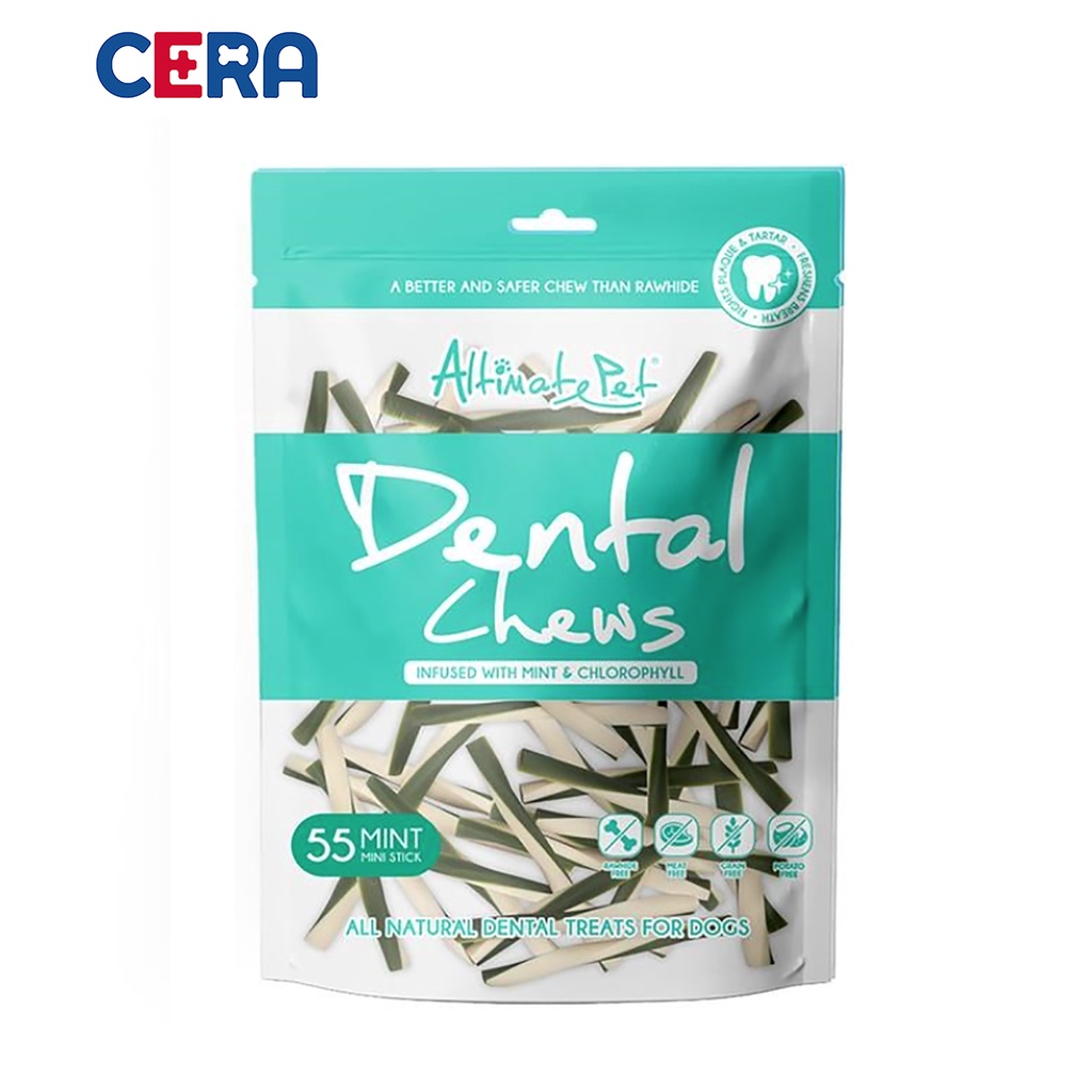 Snack Giảm Hôi Miệng, Chống Stress, Giảm Cắn Phá Cho Chó Vị Bạc Hà - Dental Chew 40gr