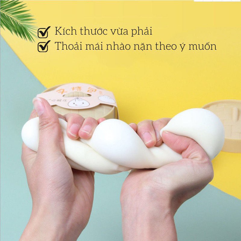 Bánh Bao Đồ Chơi Xả Stress, Bánh Bao Đồ Chơi Co Giãn An Toàn