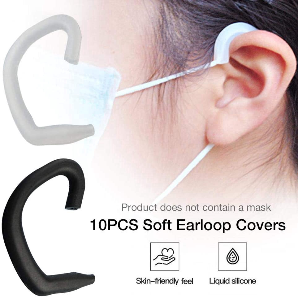 【YKN】Set 10 Nút Bọc Tai Bằng Silicon Mềm Mại Chống Đau Và Trầy