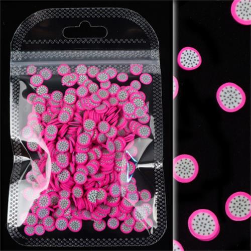 3D Fruit Pattern Nail Art Slices/ Multipurpose Polymer Fruit Slices For DIY Crafts Slime Making Cellphone Case Decoration