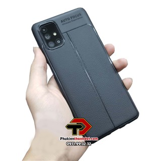Ốp lưng SamSung Galaxy M51 silicon giả da Auto Focus