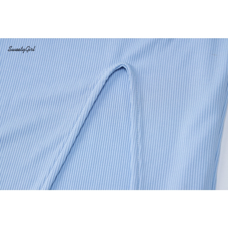 Đầm Ôm Mini Cổ Tròn Tay Ngắn 2022 Màu Sắc Tương Phản Thời Trang Quyến Rũ Cho Nữ