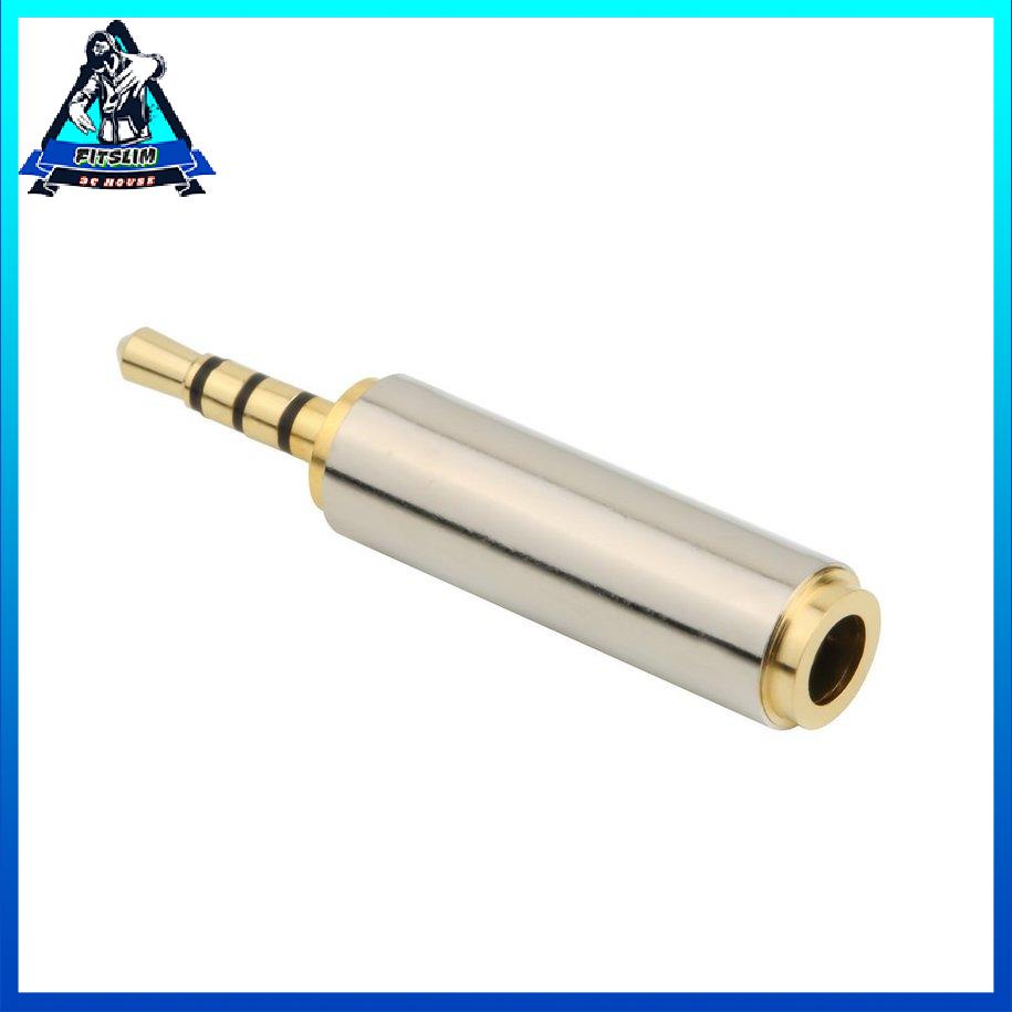 Bộ chuyển đổi giắc cắm tai nghe âm thanh nổi stereo 2,5mm Nam sang 3,5mm cho Nữ [8/1]