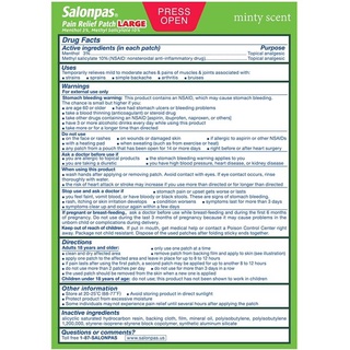[HÀNG NHẬT] Miếng dán giảm đau Salonpas Pain Relieving Patch