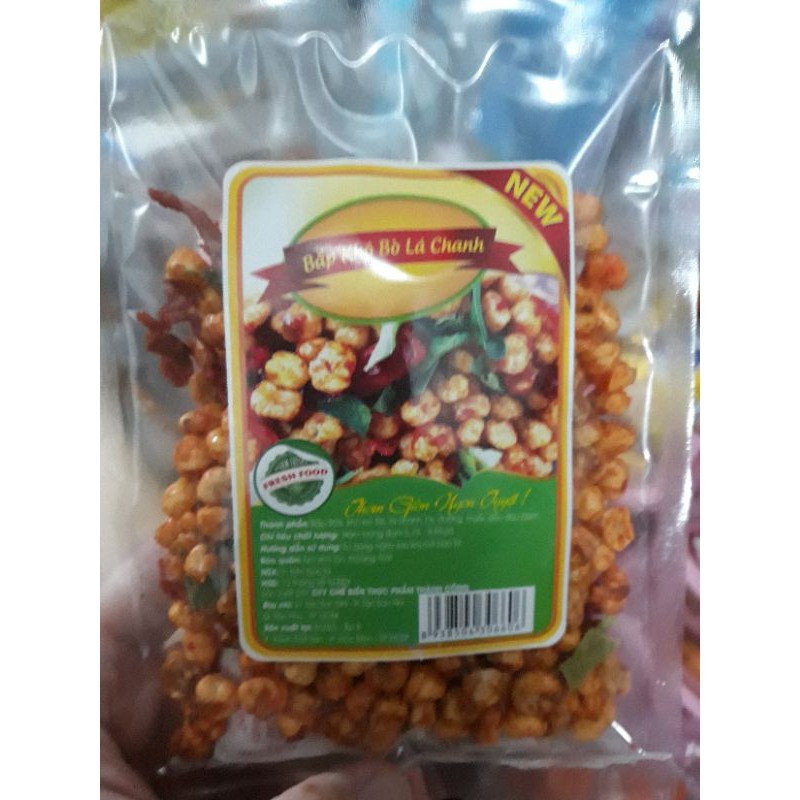 Ngô nếp sấy khô bò lá chanh 150g