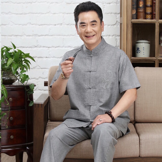 Bộ trung niên nam 100% cotton vải xịn