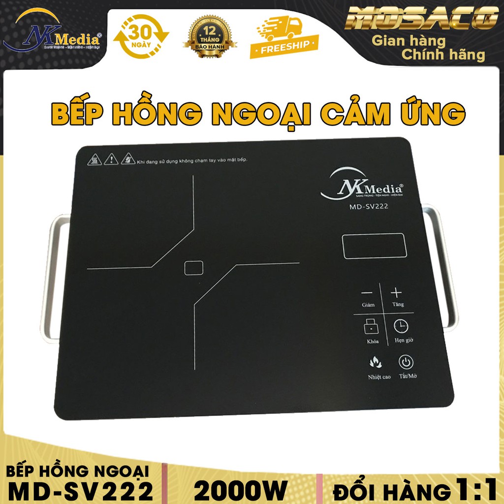 Bếp Hồng Ngoại Cảm Ứng NK MEDIA MD-SV222 2000W chế độ hẹn giờ &cảm biến nhiệt tiết kiệm điện-MOSACO